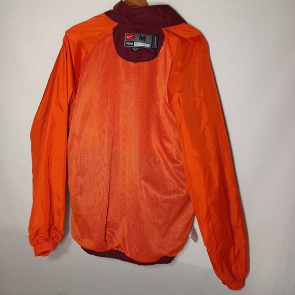 Virginia Tech Jacket Team Apparel Nike M Full Zip Athletic Maroon Orange Hokies - Picture 3 of 16